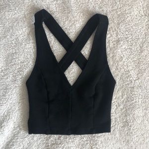 Black crop top